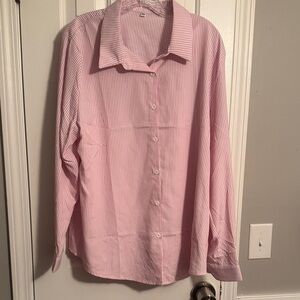 Classic Pink Striped Women's Shirt